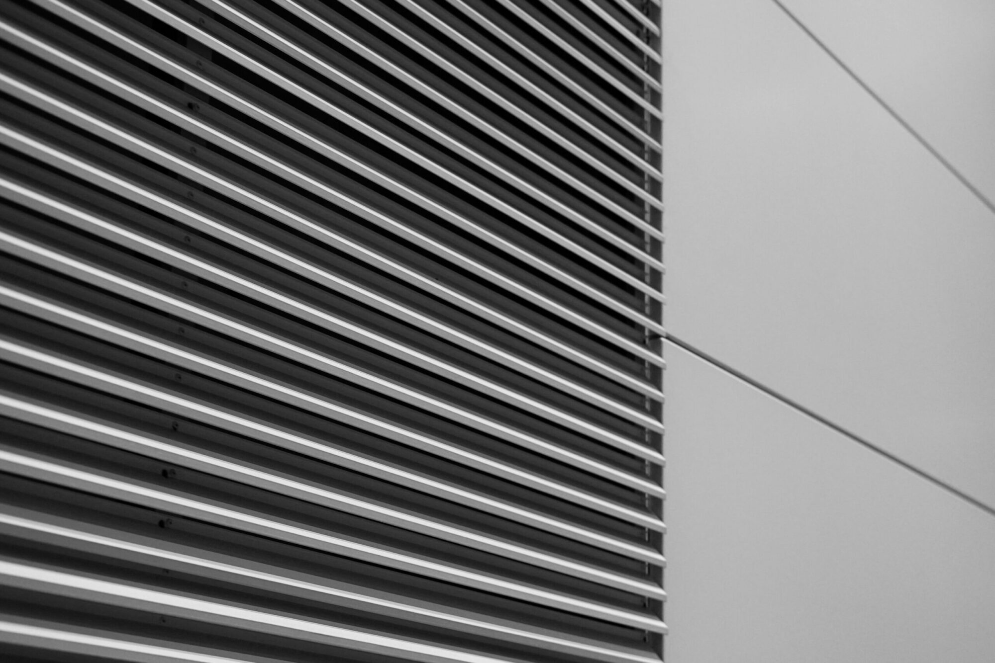 Exterior wall vent on a commercial property providing airflow and ventilation control